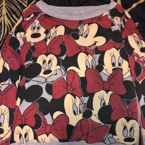 Long sleeve Minnie Mouse shirt reversible